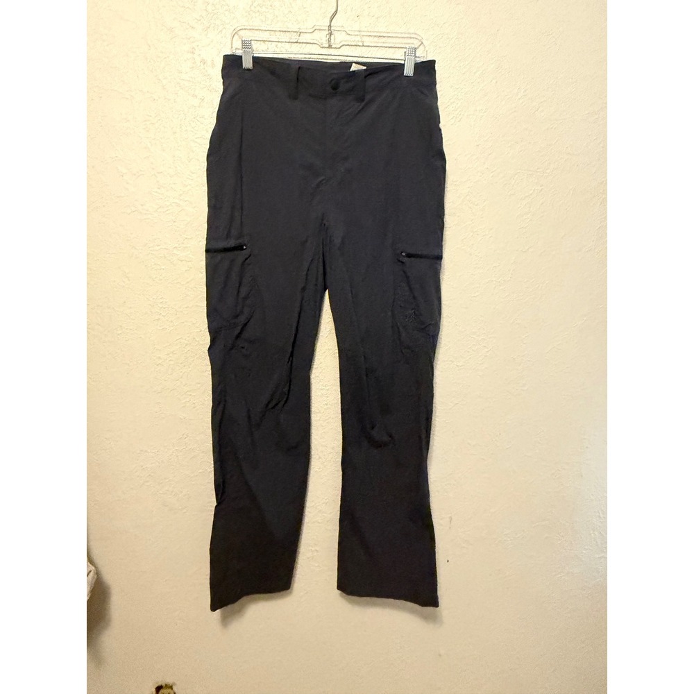 LL Bean Mens Cargo Hiking Pants 30x30 Blue Gray Stretch Nylon Gorpcore Camping